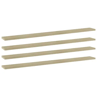 Produktbild von Möbel Bücherregal-Bretter 4 Stk. Sonoma-Eiche 100x10x1,5 cm - Wandregale 805368