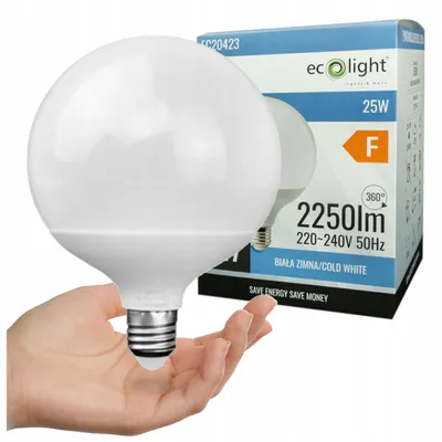 Zdjęcie produktu dla Żarówka LED G120 GLOBE E27 25W 6500K 2250lm