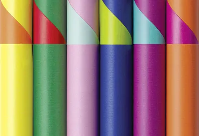 Produktbild von ZOEWIE Geschenkpapier 2-Color Frühling / Sommer farblich sortiert – 25er Vorteilset