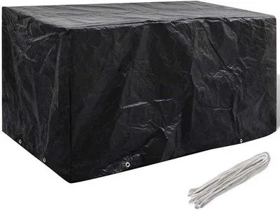 Immagine prodotto di Copertura per mobili da giardino - Resistente ai raggi UV e agli strappi - 180 x 70 x 90 cm - Nero