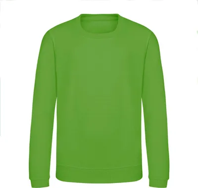 Produktbild von Just Hoods Jungen Sweatshirt Kinder Sweat Shirt Pulli Sweater Pullover, Größe:1/2, Farbe:Lime Green