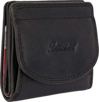 Produktbild von Benthill Kleine Geldbörse Echt Leder RFID | Wiener Schachtel Echtleder Damen & Herren | Minibörse Mini Portemonnaie inkl. Geschenkbox