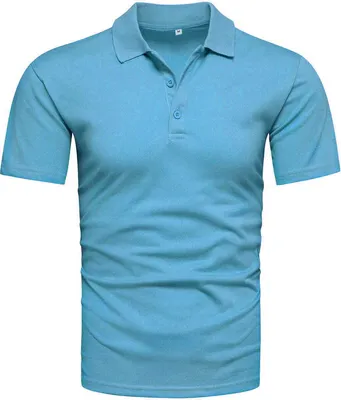 Produktbild von Recea Herren-T-Shirt mit Kragen Kulgha hellblau XL