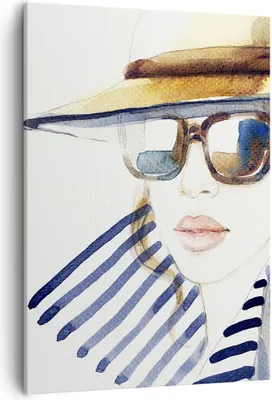 Produktbild von Bild auf Leinwand - Leinwandbild - Einteilig - Frau Gesicht Lippen - 50x70cm - Wand Bild - Wanddeko - Wandbilder - Leinwanddruck - Wanddekoration - Leinwand bilder - Wandbild - PA50x70-3957