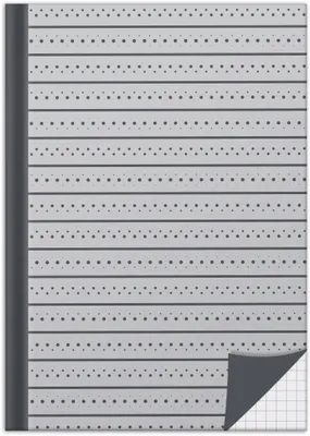 Produktbild von RNK Kladde Grey kariert A5 96Bl