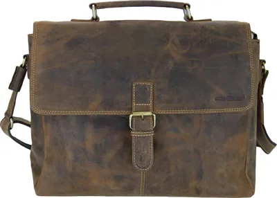 Produktbild von Greenburry Vintage Messenger Bag Tasche Leder 40 cm Laptopfach