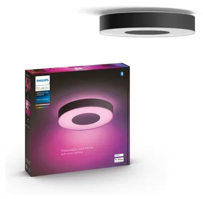 Produktbild von Philips Hue White and Color ambiance Infuse Deckenleuchte L schwarz, Intelligente Deckenbeleuchtung, Bluetooth/Zigbee, Schwarz, LED, Metall, Nicht austauschbare(s) Leuchtmittel
