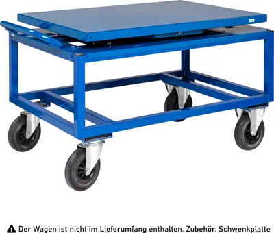 Produktbild von Kongamek Schwenkteller 1338x810x152mm in blau als Zubehör für Palettenwagen