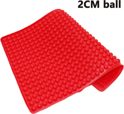 Produktbild von Silikon Backmatte 2cm Halbkugelige Silikonmatte mit Kleinstück Backform für Hundekekse und Hundeleckerlies, Backmatte Schokoladenform in Backpapier