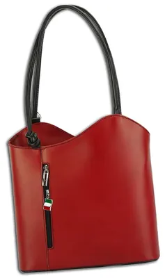 Produktbild von Florence Damen Rucksack Leder rot schwarz 29x9x28 cm OTF106R