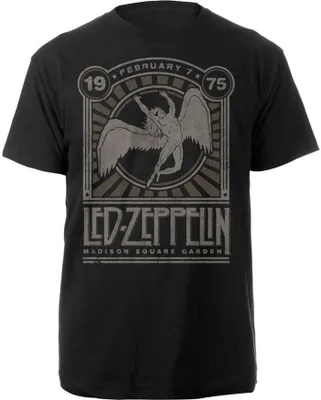 Obrázek produktu pro Led Zeppelin - "Madison Square Garden 1975" Tričko pro muže/dámy Uni PH1424 (S) (Černá)