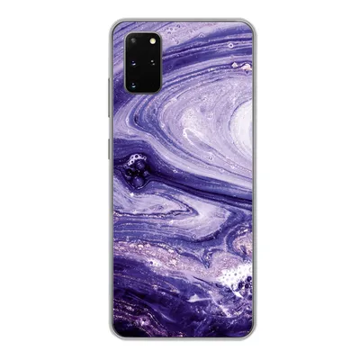 Produktbild von MuchoWow® Handyhülle Schutzhülle Hülle für Samsung Galaxy S20 Plus Marmor - Naturstein - Glitzer Silikon Softcase Handy Hülle - Hartschale