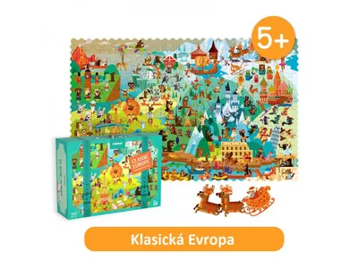 Obrázok produktu pre MiDeer Klasické puzzle Európa 180 dielikov