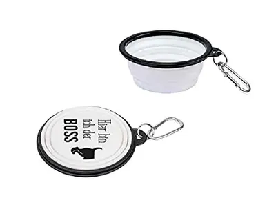 Image de Walkies Gamelle pour chien pliable "Ici, c'est moi le patron" - Motif 2