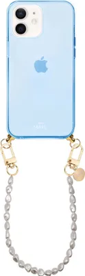 Produktbild von Pearlfection Cord Hülle Blue - Short Cord  - Kompatibel mit iPhone 11