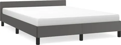 Obrázok produktu pre vidaXL Rám postele s čelom bez matraca Sivá 140x190 cm