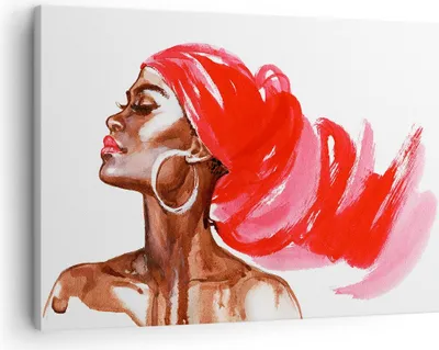 Produktbild von Bild auf Leinwand - Leinwandbild - frau modern - 70x50cm - Wand Bild - Wanddeko - Wandbilder - Leinwanddruck - Bilder - Kunstdruck - Wanddekoration - Leinwand bilder - Wandkunst - AA70x50-3497
