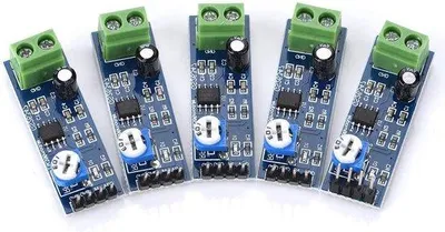 Zdjęcie produktu dla 5 modułów wzmacniacza audio 200-kanałowych 5 V–12 V z układem LM386