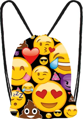 Produktbild von Turnbeutel Emojis,  Rucksack Tasche Sportbeutel Schultertasche Emoji