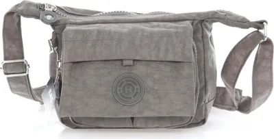 Produktbild von Bag Street Kleine Leicht Damen Tasche Umhängetasche Crinkle Nylon Grau