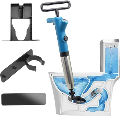 Produktbild von Hochdruck Rohrreiniger, 4 bis 8 Bar, mit Manometer und Wandhalterung, für Toilette