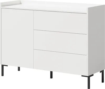 Produktbild von Kommode mit Schubladen Liam 1D3S 125 Weiß