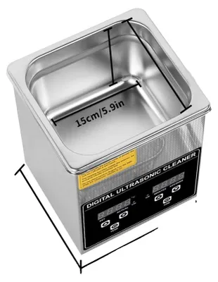 Produktbild von Ultraschallreiniger, 2L Kapazität, Digitaler Timer & Temperaturregelung, 2L Ultraschallreiniger