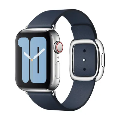 Produktbild von Apple Watch 8 - 41 mm, Watch 9 - 41 mm, Watch SE 2022 - 40 mm, Watch SE 2023 - 40 mm, Watch 38 mm, Watch 40 mm, Watch 41 mm Band: Leather Band Modern Buckle