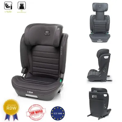 Obrázek produktu pro 4Baby | Dětská autosedačka - od 3 let - ISOFIX, i-Size, 15-36 kg, 105-150 cm, nastavitelná opěrka hlavy, instalace po směru jízdy - Šedá - App-Fix