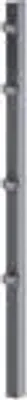 Produktbild von Zaunpfosten Doppelstabmattenzaun, anthrazit RAL 7016 zum Einbetonieren, Länge: 1750 mm für Mattenhöhe: 1200 mm, Pfostenstärke: 60 x 40 mm, inkl. innenliegender Klemmlasche