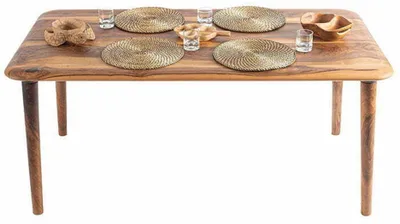 Image de Table à manger robuste en bois massif pour votre intérieur
