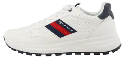 Imagen del producto de Zapatos deportivos para hombre de la marca Tom Tailor, tipo cordones, color blanco, para uso casual