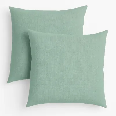 Produktbild von sleepling - 2er Set Sofakissen, 40 x 40 cm, Dekokissen, Kopfkissen, türkis
