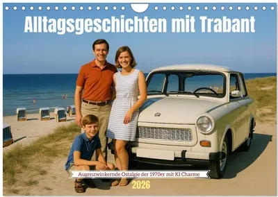 Produktbild von Alltagsgeschichten mit Trabant (Wandkalender 2026 DIN A4 quer), CALVENDO Monatskalender