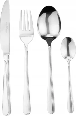 Produktbild von Karl Hausmann Besteck Set Sopfie, 24-teilig Besteck für 6 Personen, Besteck Edelstahl, Silber