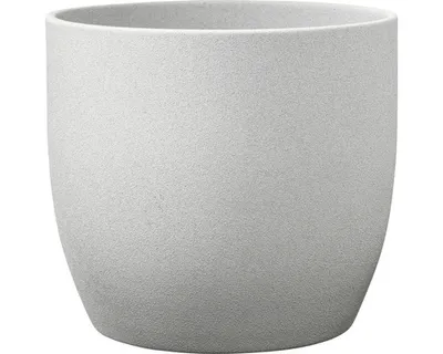 Produktbild von Blumentopf Soendgen Basel Stone Keramik Ø 16 cm H 15 cm hellgrau
