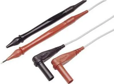 Produktbild von Fluke TL40, Messleitung, Schwarz, Grau, Rot, CAT II, 7,6 cm, Silikon, 600 V