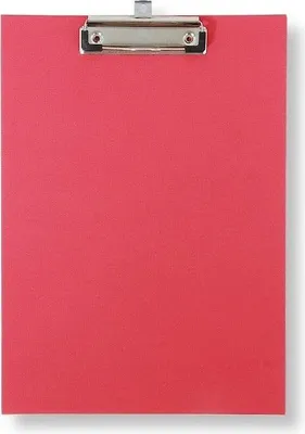 Image de Plaque A4 avec clip haut de gamme rouge - Penword