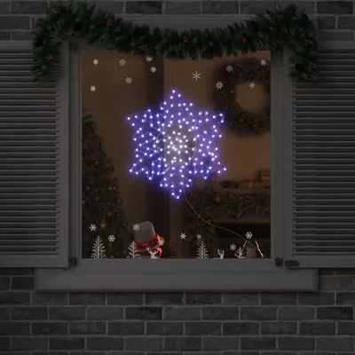 Immagine prodotto di Fiocco di Neve di Natale Blu 55,5 x 55,5 x 0,75 cm PVC