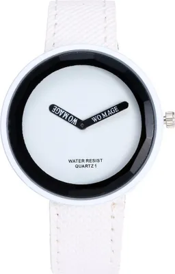 Produktbild von Elegante Hoop-Uhr für Damen in Weiß – Stilvoll und Empfindliche Hautfreundlich KP12246