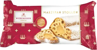 Niederegger Marzipan Stollen Mini weihnachtlicher Genuss Packung 80g