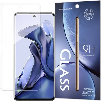 Produktbild von Schutzglas 9H kompatibel mit Xiaomi 11T Displayschutzfolie Panzerfolie Passgenau Glas