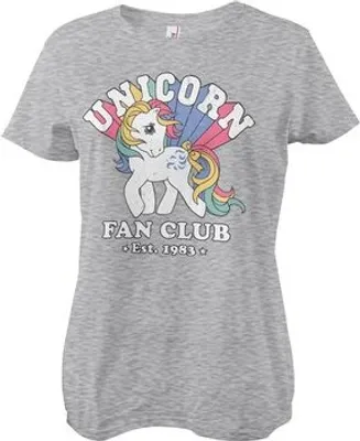 Produktbild von Unicorn Fan Club Girly Tee - Large - HeatherGrey