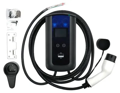 Zdjęcie produktu dla Ładowarka ścienna do samochodów elektrycznych MVC-7/32 Niebieska, stacja ładowania EV Myers Power