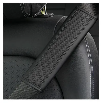 Imagen del producto de Protector de cinturón de seguridad para coche - Negro - Set de 2 unidades - Para adultos y niños