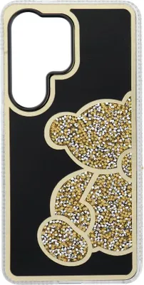Productafbeelding van Beschermhoes voor de SAMSUNG S26 Ultra, model "Teddybeer", kleur goud