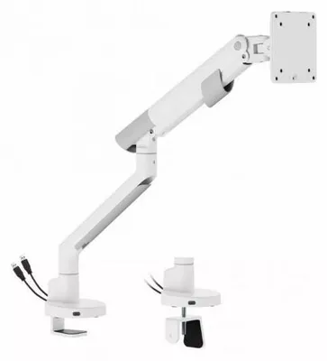 Productafbeelding van Monitorbeugel ART RAMM L-29GD LED/LCD, geschikt voor schermen van 17-35 inch, met een gewicht van 2-11 kg, 2x USB 3.0 poorten, premium wit