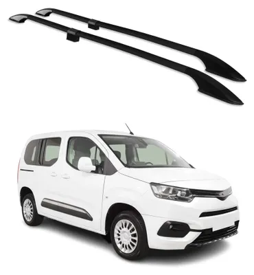 Zdjęcie produktu dla Długie bagażniki dachowe do Toyoty Proace City 2019-2025 L1 Aluminium Czarne
