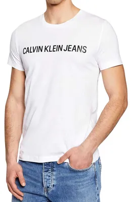 Produktbild von Calvin Klein - "Jeans" T-Shirt für Herren NA1060 (L) (Weiß)