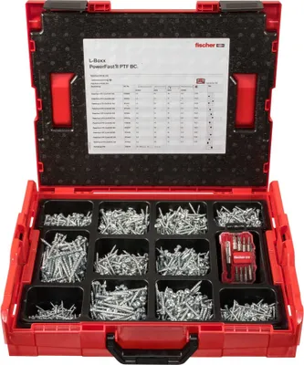 Image de Fischer PowerFast II L-BOXX Kit de vis PanHead